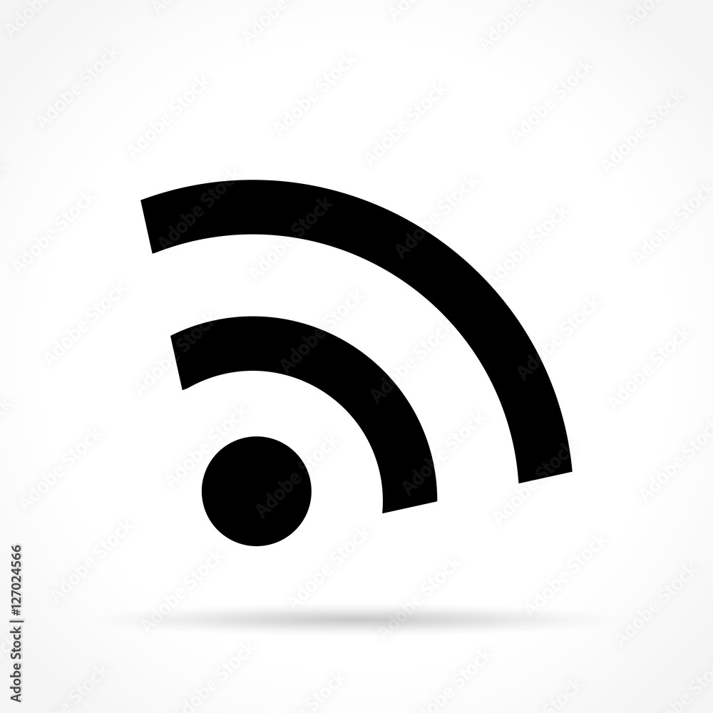 wifi icon on white background wifi icon on white background