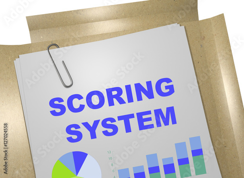 Canvas Print Scoring System - business concept
