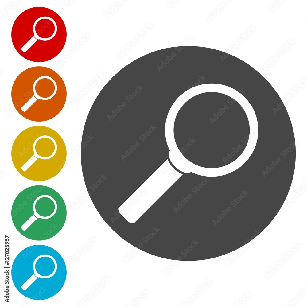 Magnifying glass, Loupe icon Magnifying glass, Loupe icon