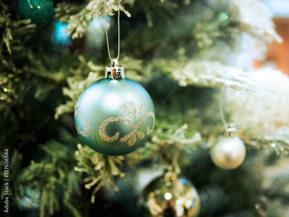 Christmas decorations on Christmas tree Christmas decorations on Christmas tree
