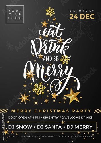 Holiday Party banner with Christmas Tree