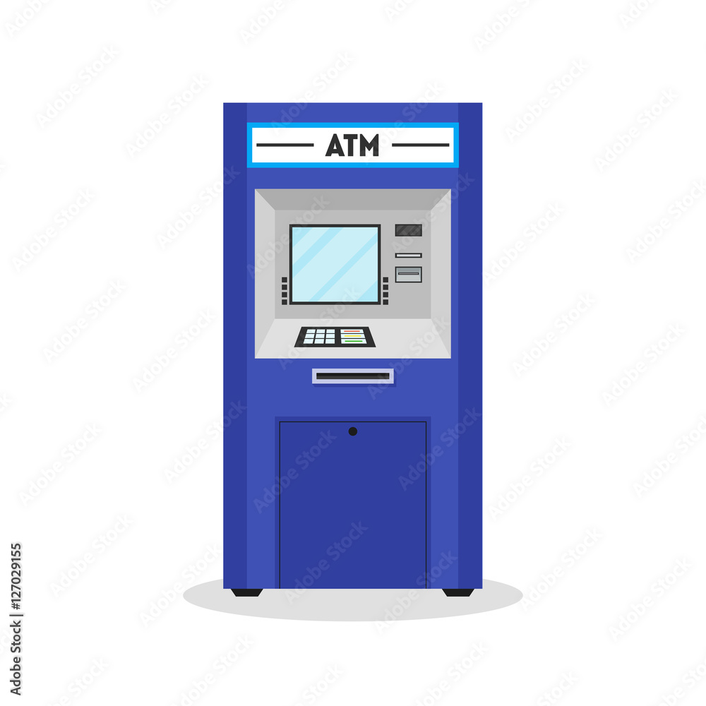 ATM Payment Terminal Auto Teller Machine. Vector ATM Payment Terminal Auto Teller Machine. Vector