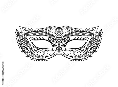 Masquerade Carnival Mask. Vector