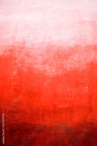 Hand drawn red gradient on wall