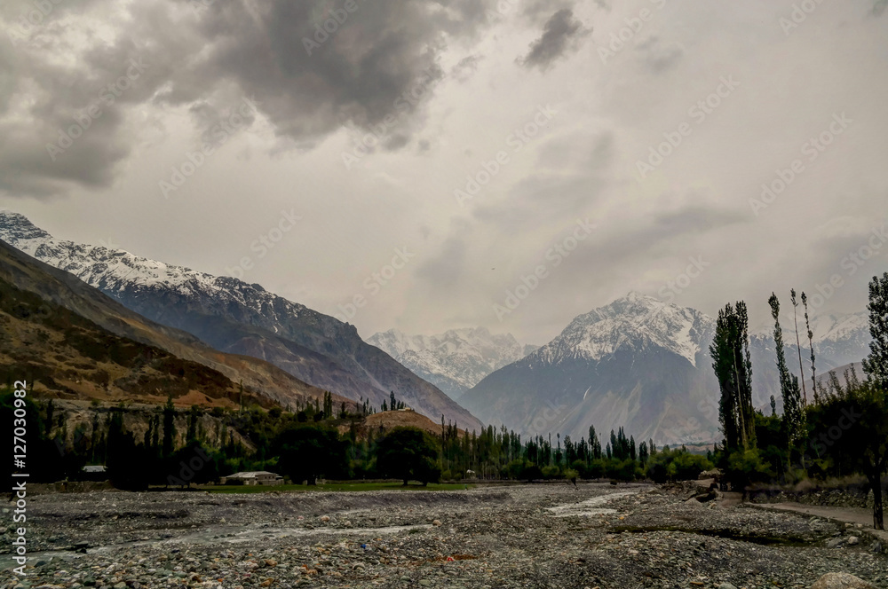 Gilgit River near Shandur pass, Gilgit-Baltistan Province, Pakistan