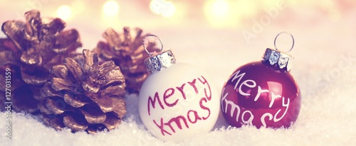 Weihnachtskarte - Merry Xma...