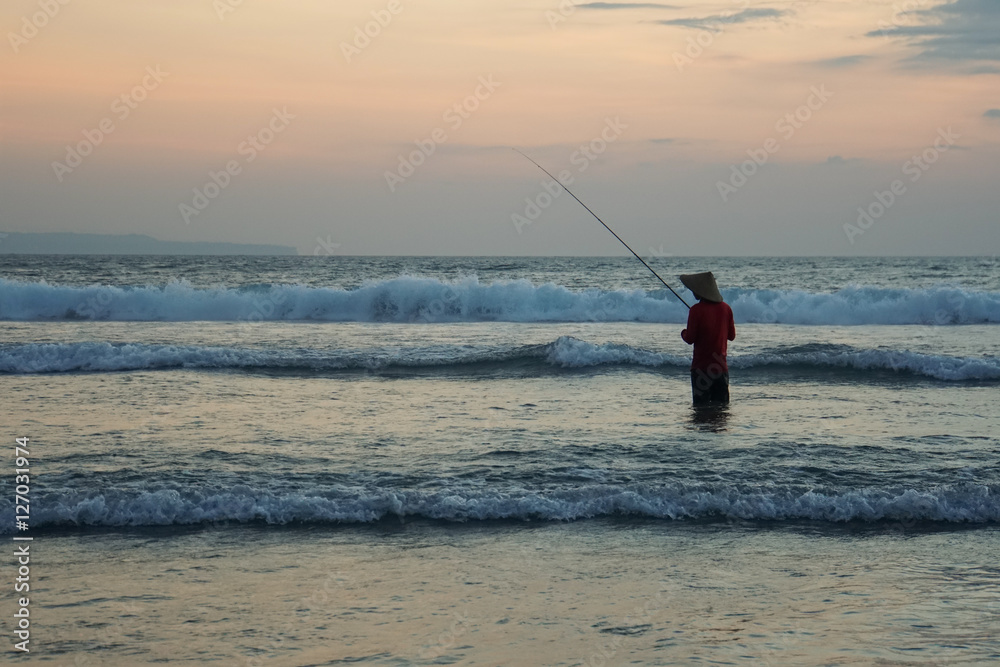 Pescador em Bali