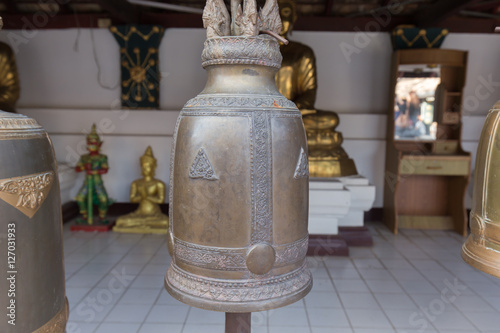 Big bell in temple thailand