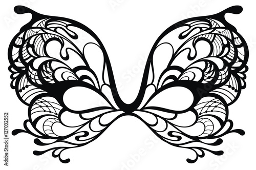 Beautiful mask of lace. Mardi Gras vector