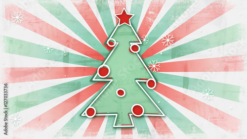 christmas card child's draw...