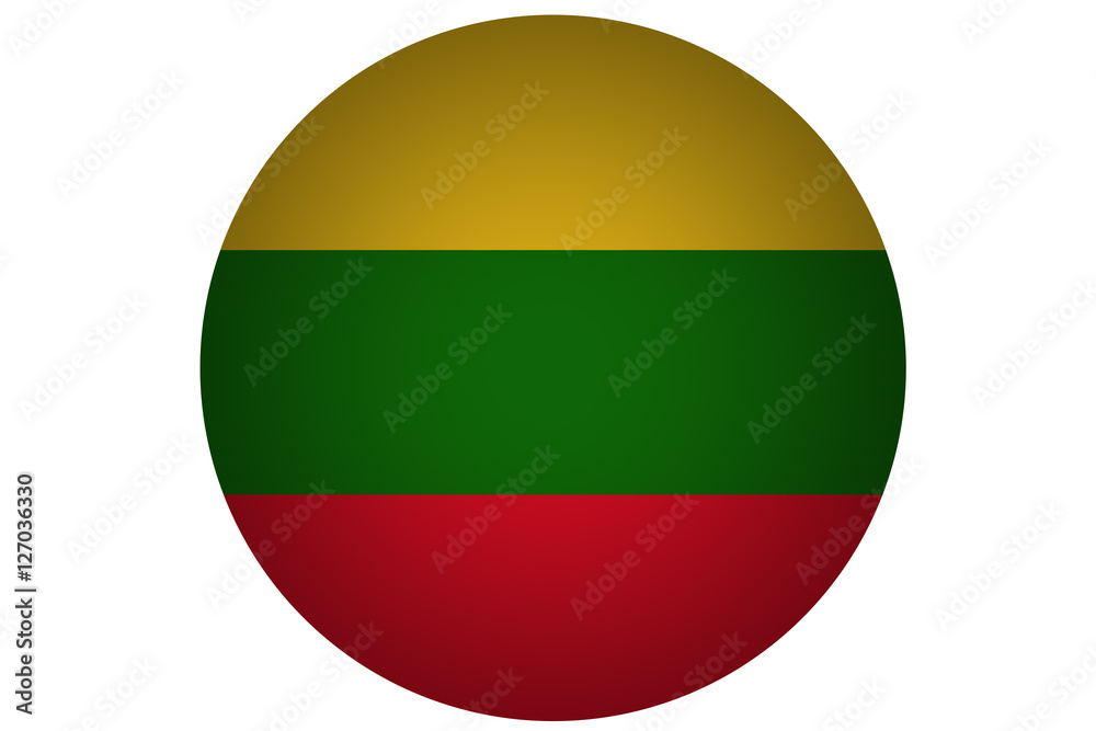 3D Lithuania flag ,Lithuania national flag illustration symbol.