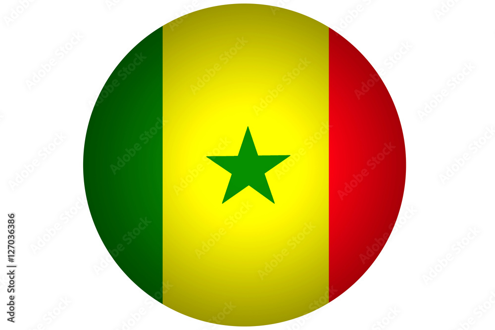 3D Senegal flag ,Senegal national flag illustration symbol. 3D Senegal flag ,Senegal national flag illustration symbol.