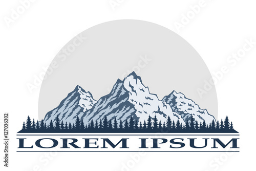 Mountain peak logo