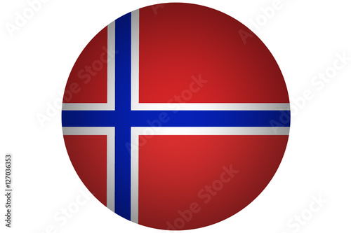 Free Download 3D Norway flag ,Norway national flag illustration symbol.Circle flag illustration design - GFXLoad