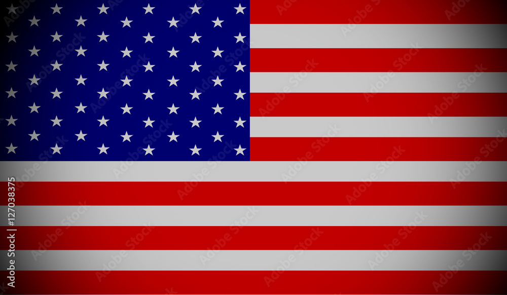Naklejka premium American flag ,3D USA national flag illustration symbol.
