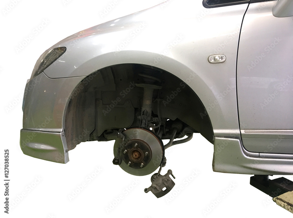 Disk break repair in the service car