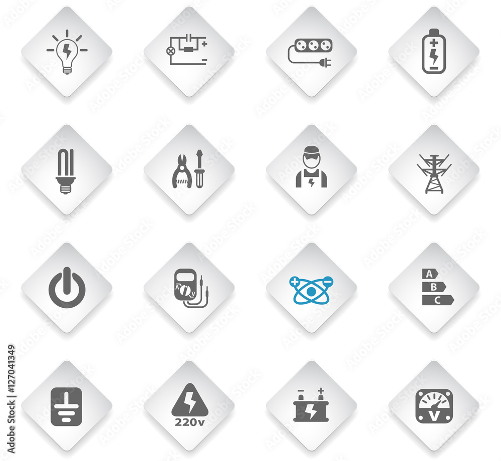 electricity icon set electricity icon set