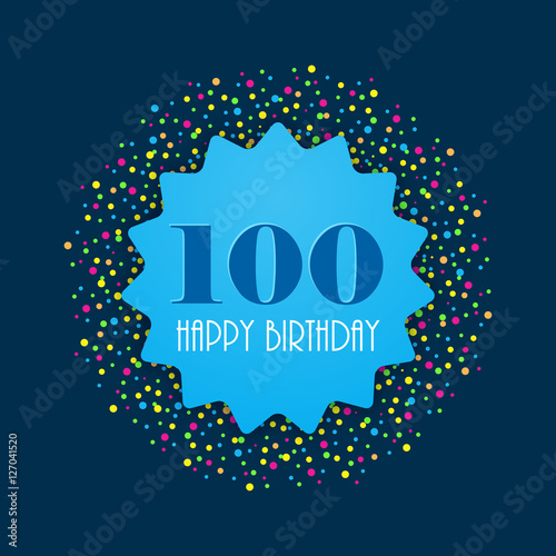 "HAPPY 100th BIRTHDAY" Card 