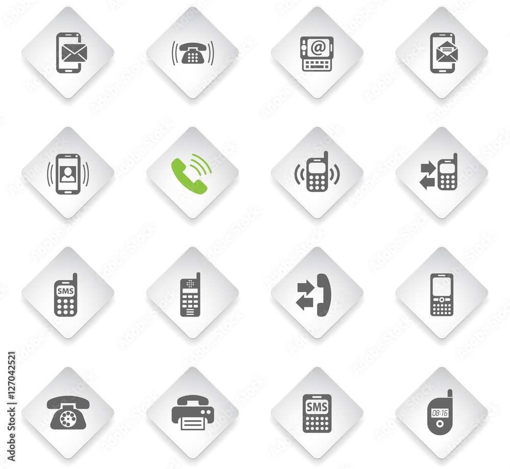 Vettoriale Stock phone icon set Adobe Stock