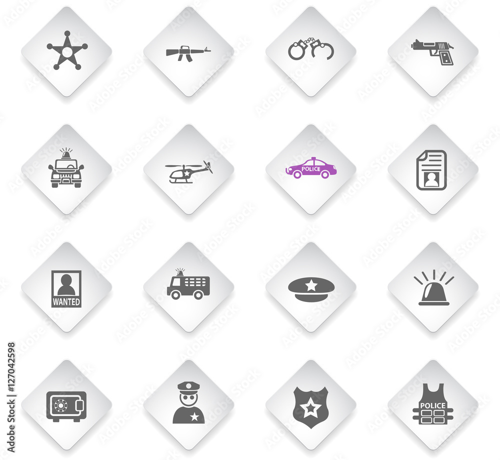 police icon set police icon set