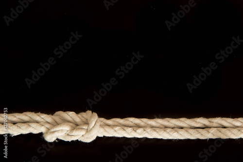 Rope with knot
