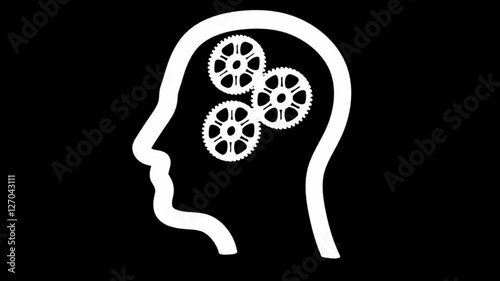 Head profile with gear weels
