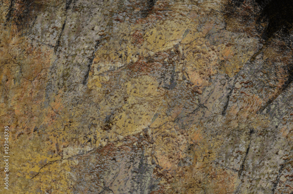 old spotty stained concrete wall texture background. green, yellow color. covered with moss old spotty stained concrete wall texture background. green, yellow color. covered with moss