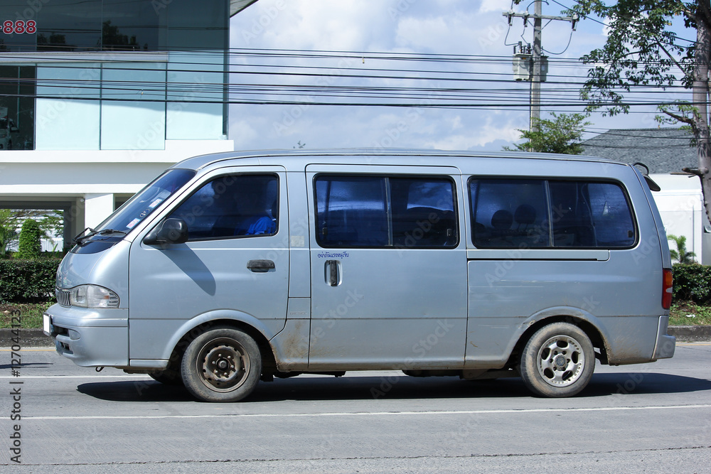 Van car on highway road