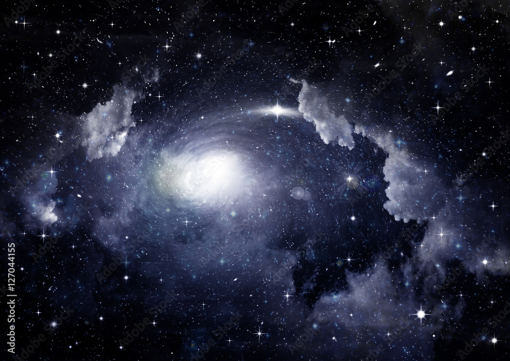 Fototapeta premium galaxy in a free space