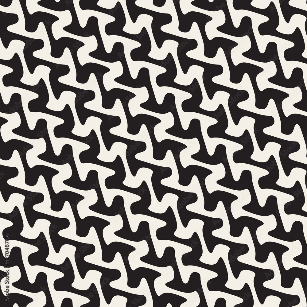 Vector Seamless Hand Drawn Diagonal Wavy Lines Pattern Vector Seamless Hand Drawn Diagonal Wavy Lines Pattern
