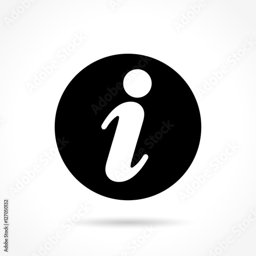 information icon on white background