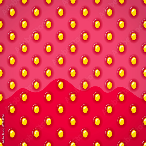 Shiny ripe red strawberry vector background