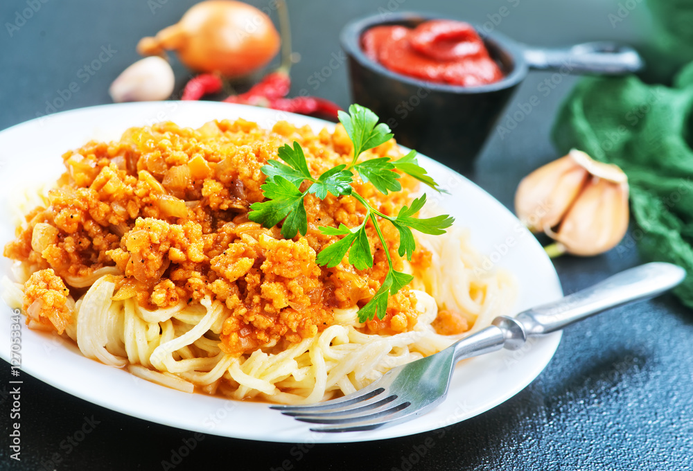 pasta with sauce pasta with sauce