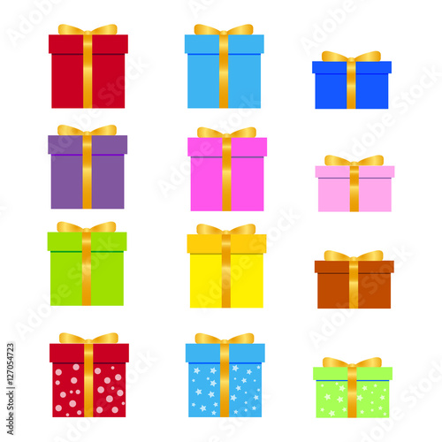 Gift, present icon vector