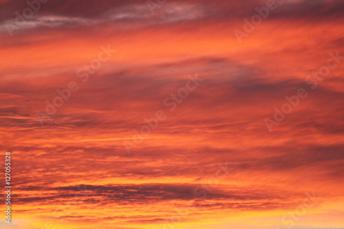 orange sunset clouds