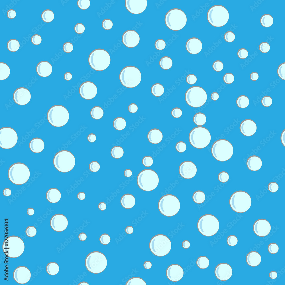 Bubbles seamless pattern.