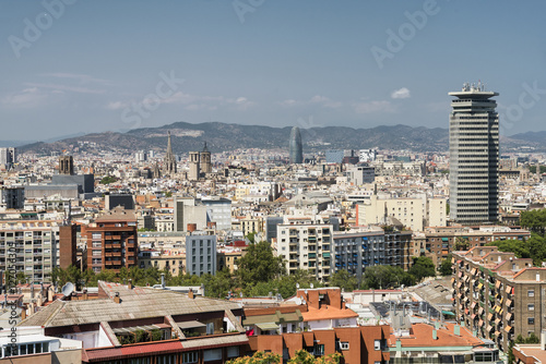 Barcelona  Spain   view from Montjuic