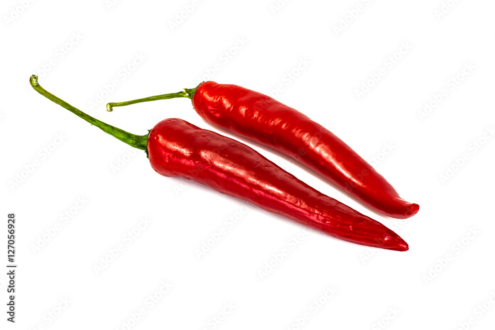 Fresh Red Bell Pepper. Isolated on White Fresh Red Bell Pepper. Isolated on White