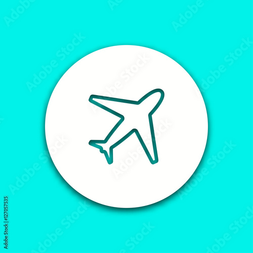 Airplane - vector icon.