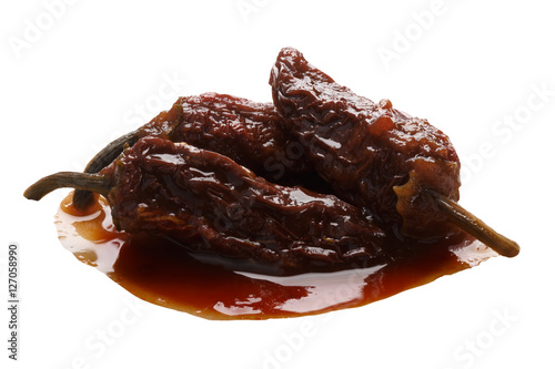 Chipotle en Adobo sauce (smoked Jalapeno), paths photo