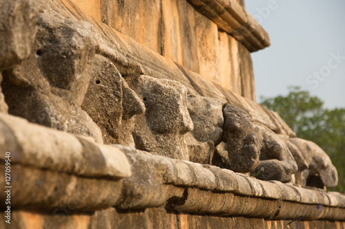 Abayagiri Dagoba sculptures, Anuradhapura, Sri Lanka photo