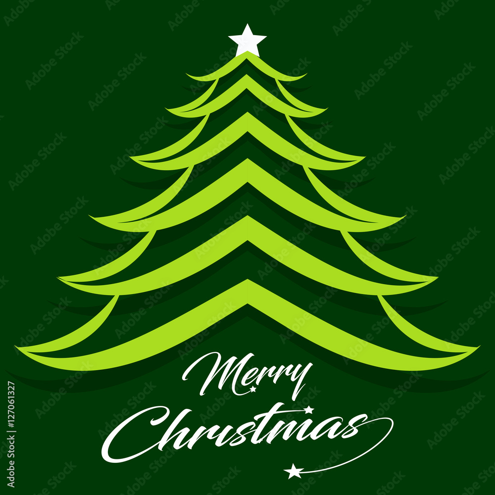 Fototapeta premium abstract chritstmas tree design concept