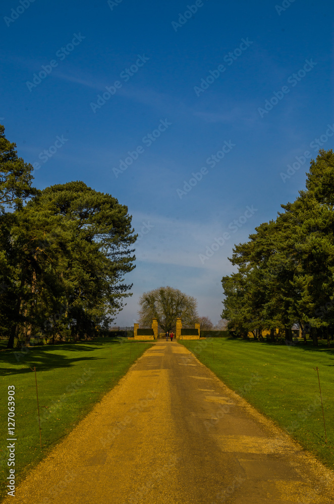 grounds and estate of upton house stately home warwickshire engl