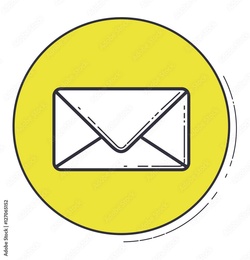 Envelope icon. Email mail message letter and marketing theme. Vector illustration Envelope icon. Email mail message letter and marketing theme. Vector illustration