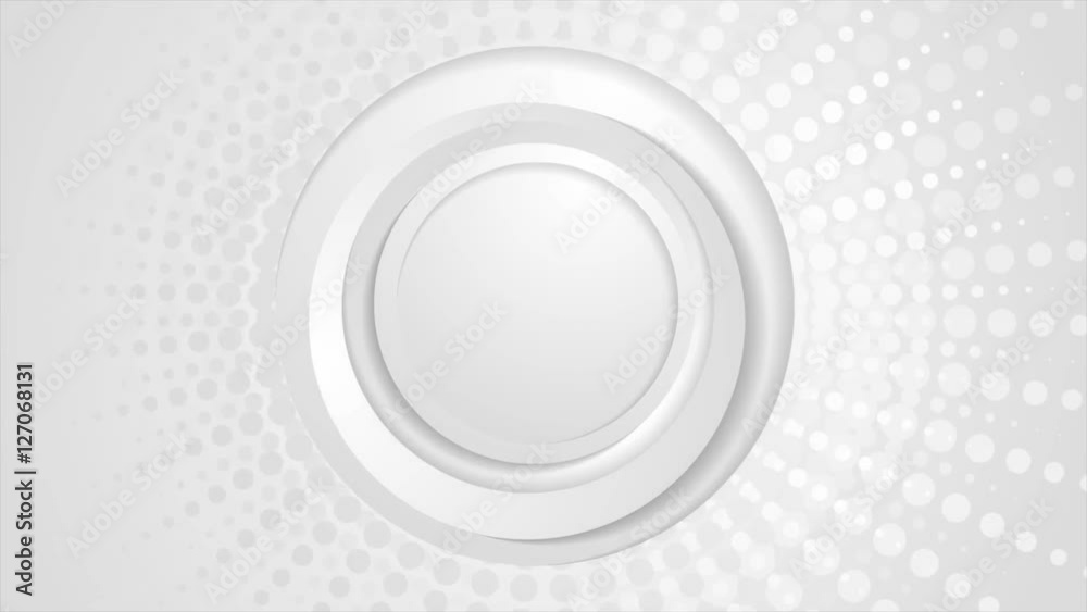 Grey circles and halftone beams abstract motion design. Seamless looping. Video animation Ultra HD 4K 3840x2160 Grey circles and halftone beams abstract motion design. Seamless looping. Video animation Ultra HD 4K 3840x2160