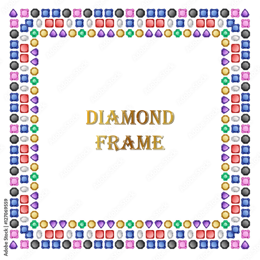 Diamonds square frame Diamonds square frame