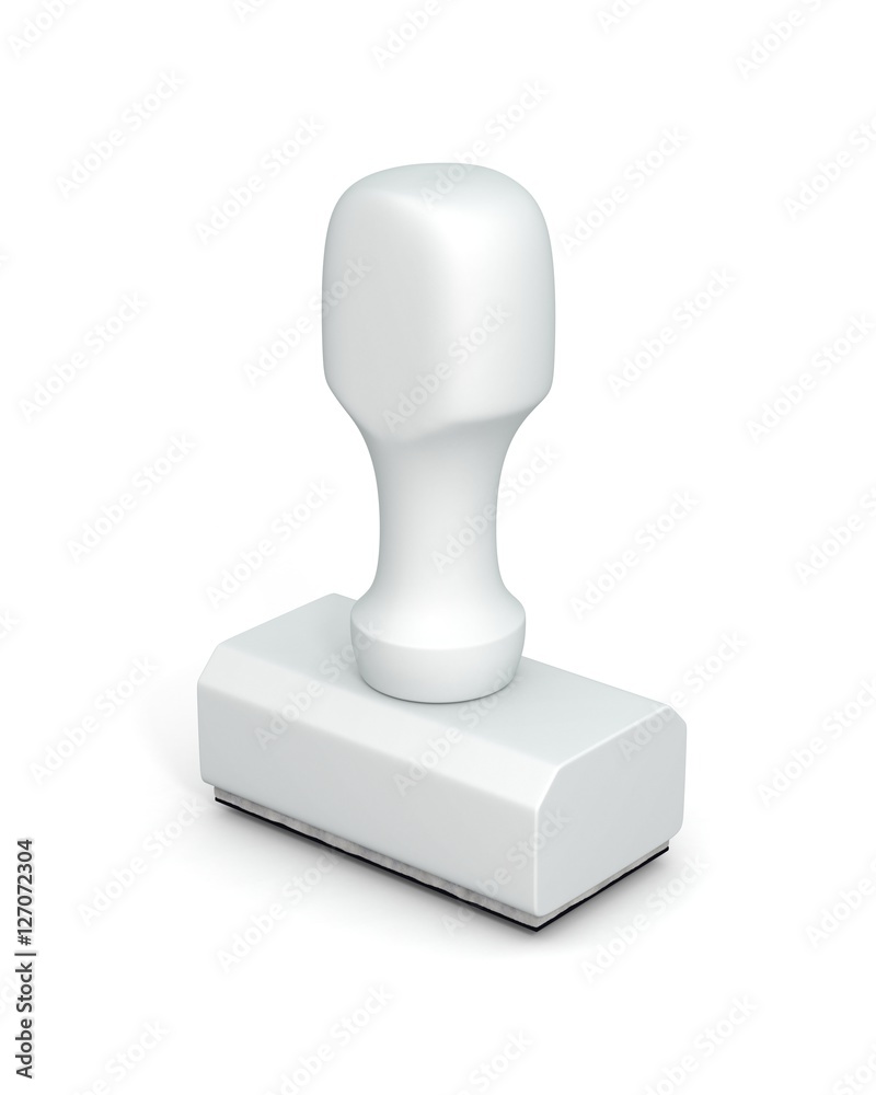 Isolated new plastic rubber stamps on white background. 3D Illustration. Isolated new plastic rubber stamps on white background. 3D Illustration.