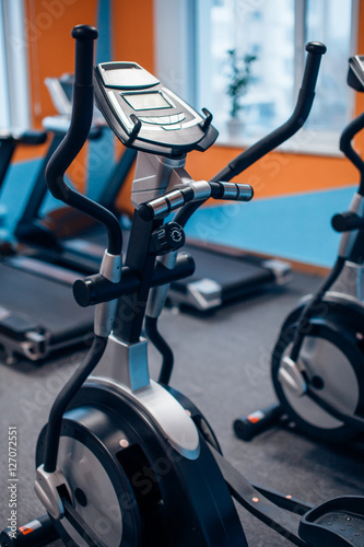 Exercise bike at the gym