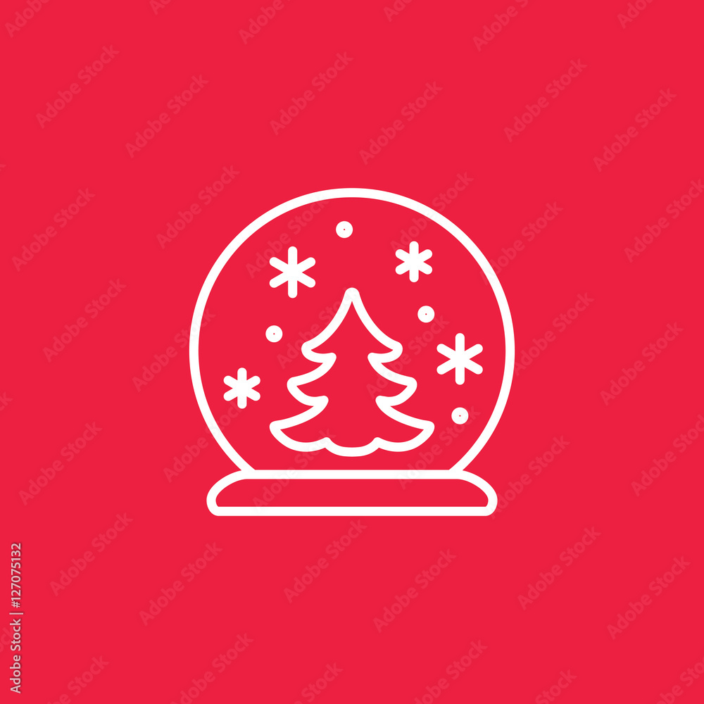 crystal snowball snow ball snow globe sphere decoration snowflak