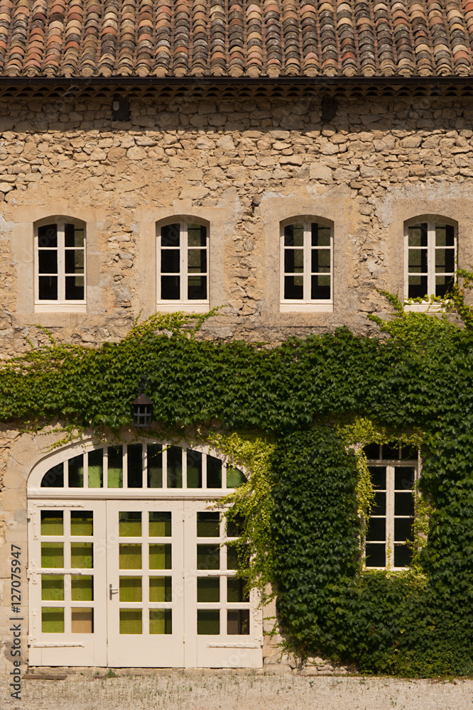 Facade of the Provencal house, France 